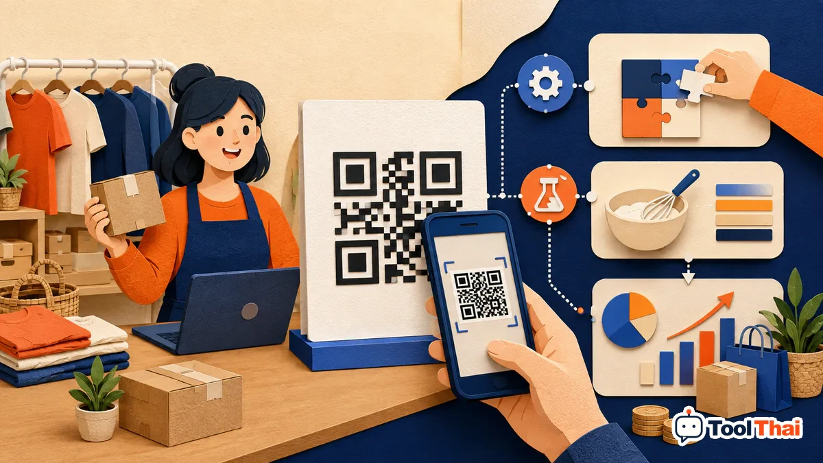 ภาพประกอบบทความสร้าง QR Code PromptPay