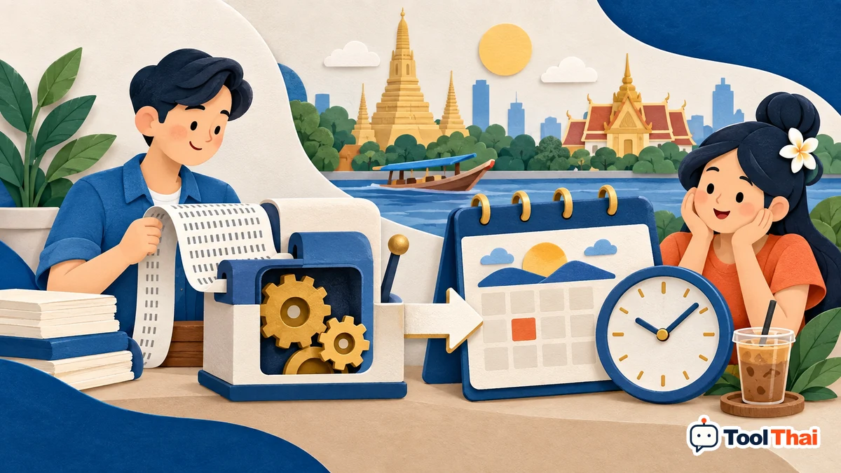 ภาพประกอบ แปลง Unix Timestamp เป็นวันที่และเวลา: หลักการและตัวอย่าง