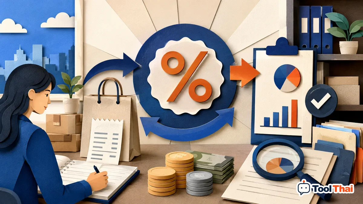ภาพประกอบบทความคำนวณ VAT 7%