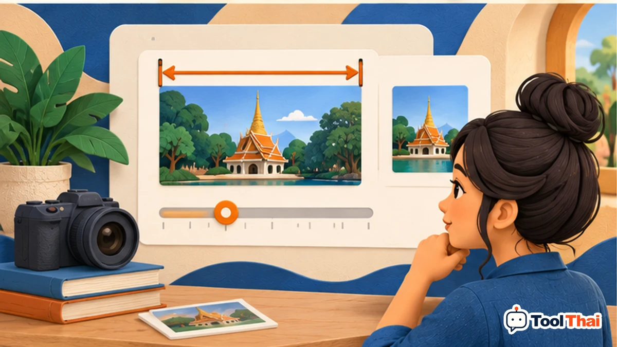 ภาพประกอบ ความกว้างสูงสุด ในปรับขนาดรูปภาพหลายไฟล์พร้อมกัน