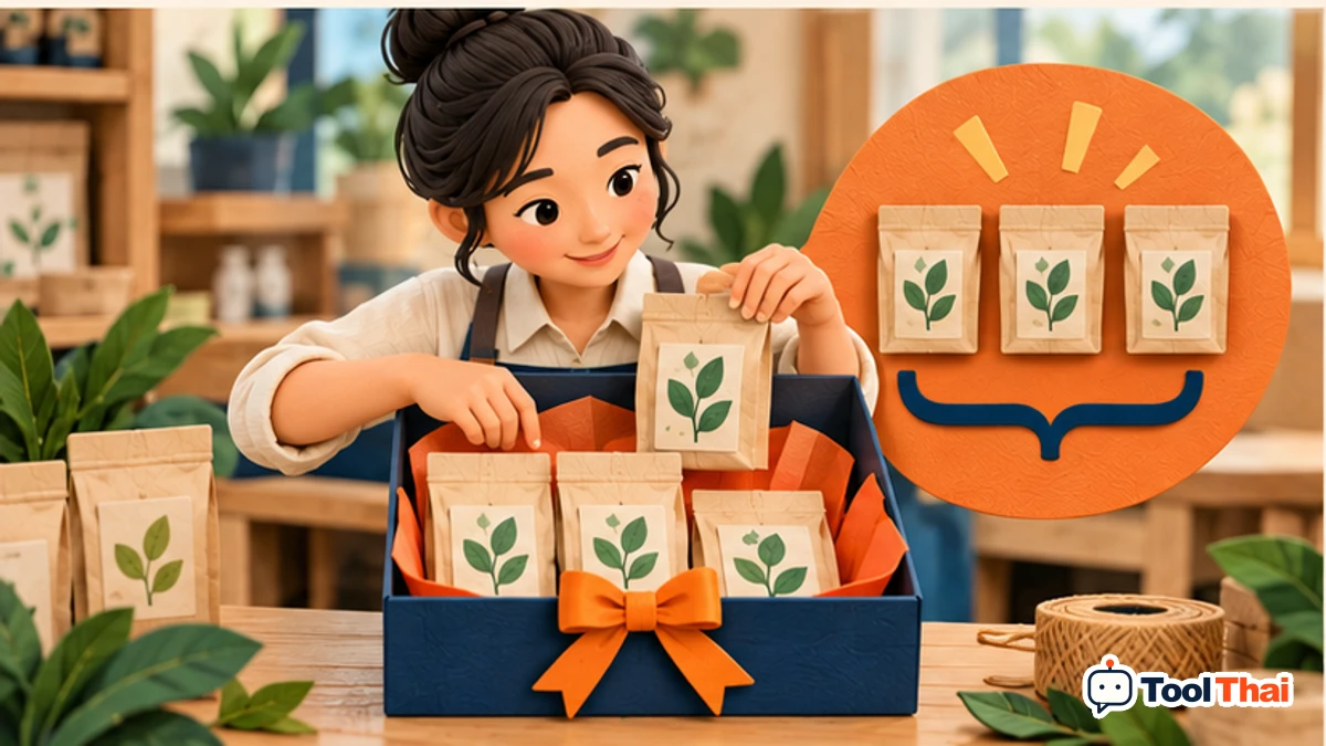 ภาพประกอบ จำนวนชิ้นขายในชุด ในคำนวณกำไรจากโปรโมชั่นซื้อเป็นชุดและซื้อแถม