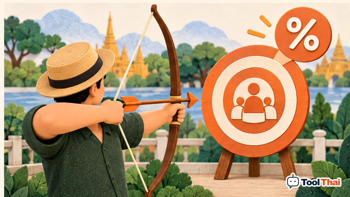 ภาพประกอบ Conversion Rate เป้าหมาย ในคำนวณ Conversion Rate และจำนวน Conversion เป้าหมาย