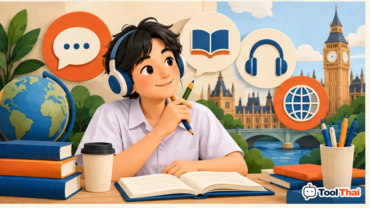 ภาพประกอบ A-Level อังกฤษ ในคำนวณคะแนนรวม กสพท