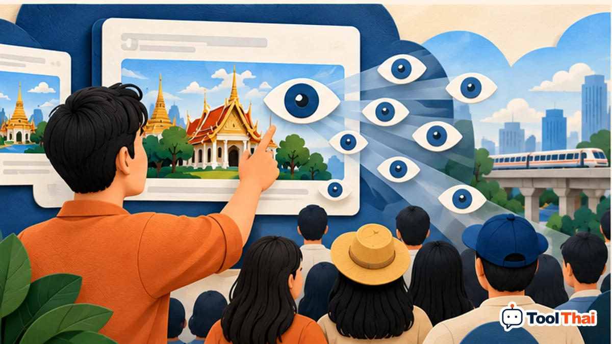 ภาพประกอบ จำนวนการแสดงผล ในคำนวณ CPM และงบโฆษณาจากจำนวนการแสดงผล