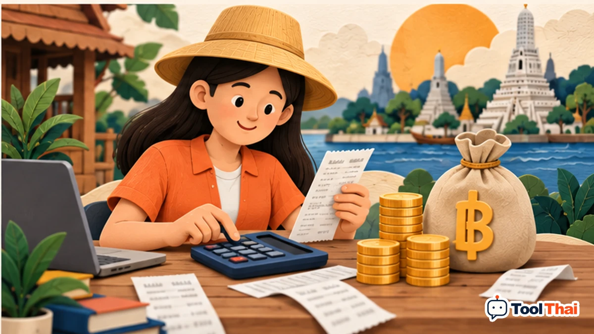 ภาพประกอบการตรวจค่าใช้จ่ายและคำนวณงบประมาณโฆษณา