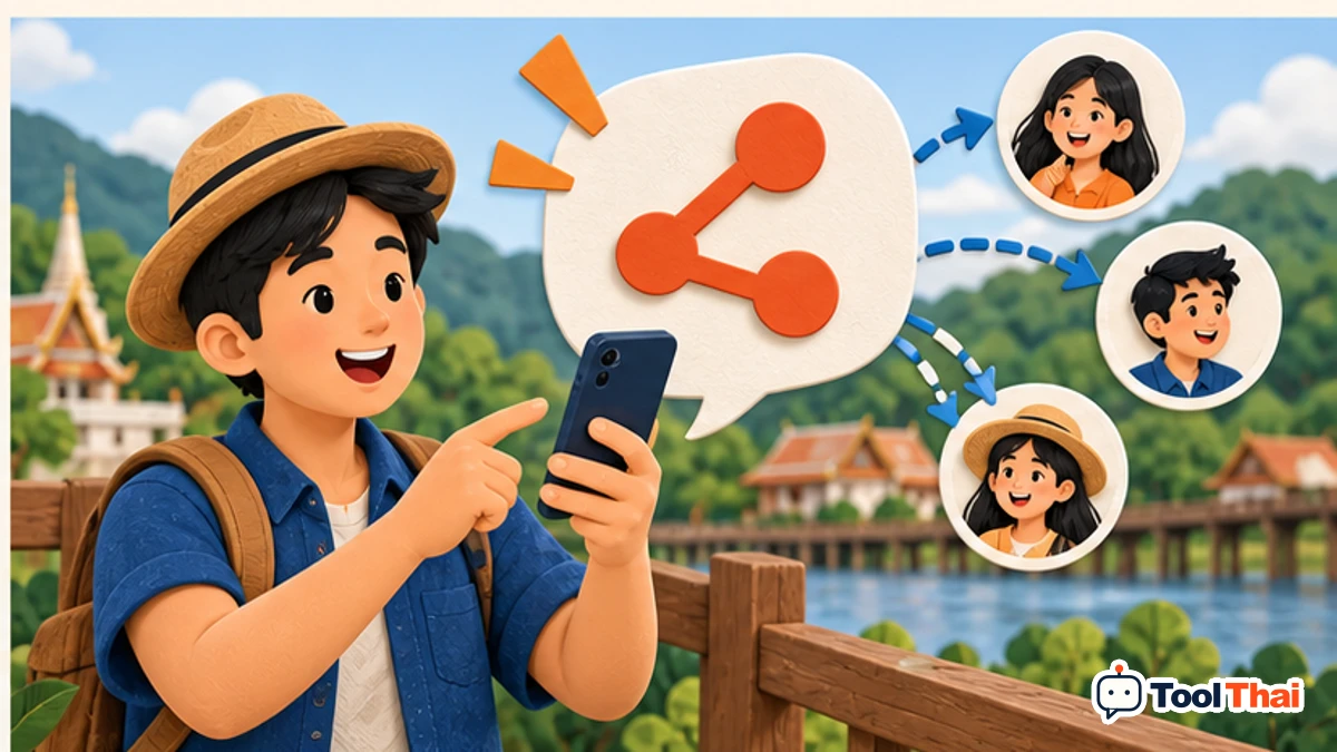 ภาพประกอบ Share ในคำนวณ Engagement Rate