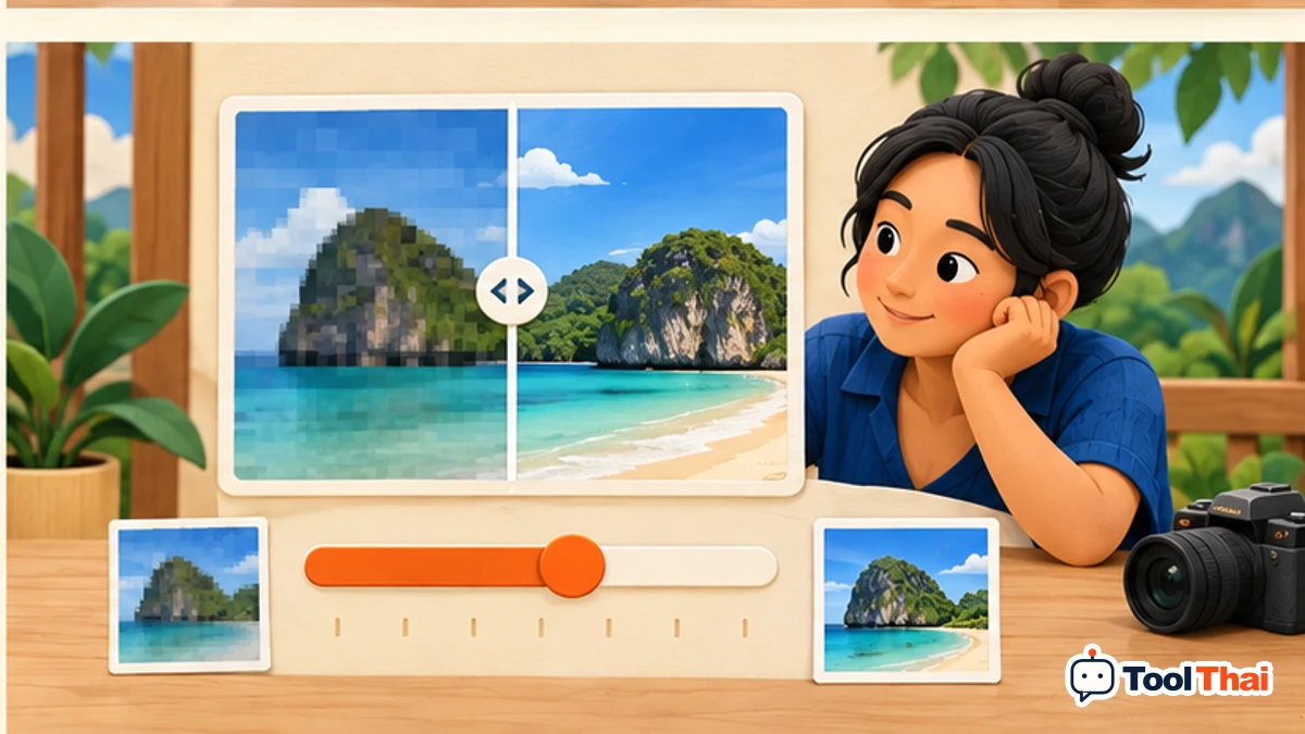 ภาพประกอบ คุณภาพ JPG/WebP ในแปลงรูปภาพ JPG, PNG และ WebP
