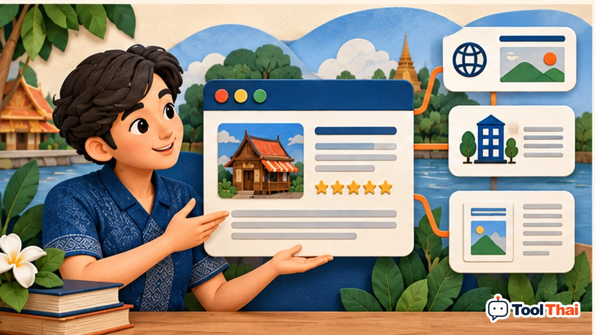 ภาพประกอบ ชื่อเว็บไซต์/องค์กร/บทความ ในสร้าง Schema Markup แบบ JSON-LD จากแบบฟอร์ม