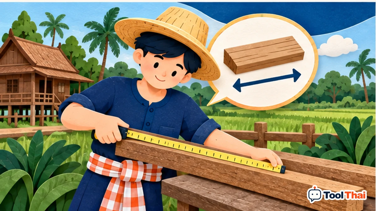 ภาพประกอบ หน่วยต้นทาง ในแปลงหน่วยความยาว