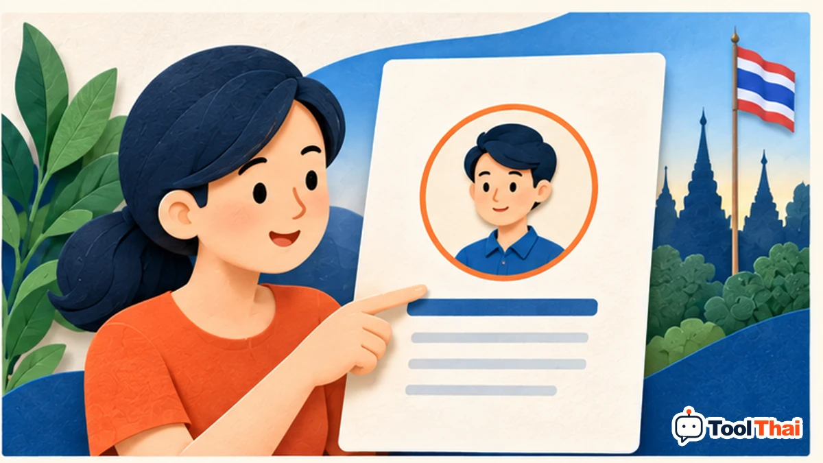 ภาพประกอบ ชื่อบุคคล ในสร้างหนังสือมอบอำนาจจากแบบฟอร์ม