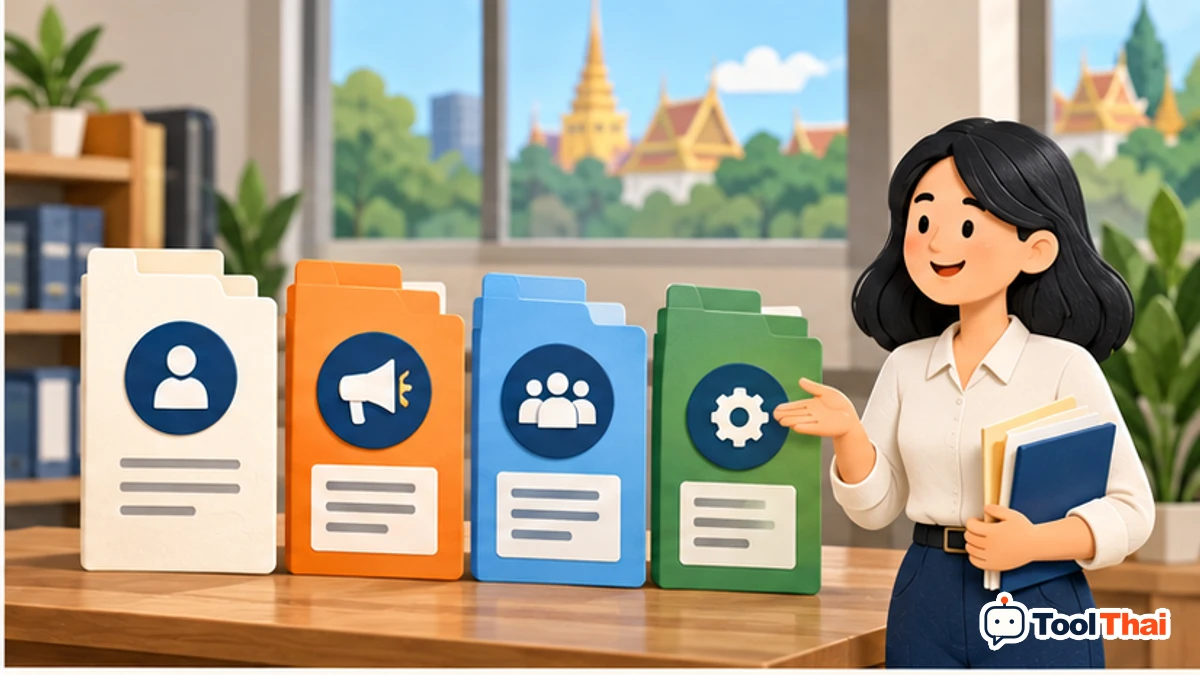 ภาพประกอบ ประเภท ในสร้างหนังสือลาออกและหนังสือแจ้งทั่วไป