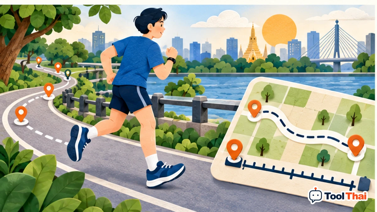 ภาพประกอบ ระยะทาง ในคำนวณ Pace วิ่ง ระยะทาง และเวลาที่ใช้