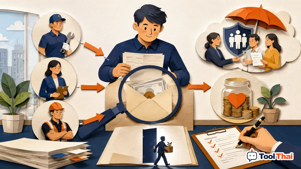 ภาพอธิบายคำศัพท์ ค่าจ้างอัตราสุดท้าย สำหรับคำนวณเงินชดเชยเลิกจ้าง