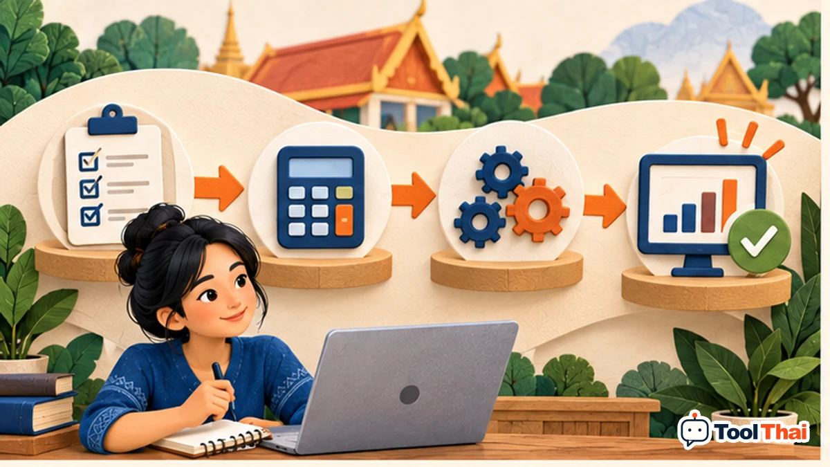 ภาพประกอบ วิธีใช้คำนวณ Conversion Rate และจำนวน Conversion เป้าหมาย ทีละขั้น