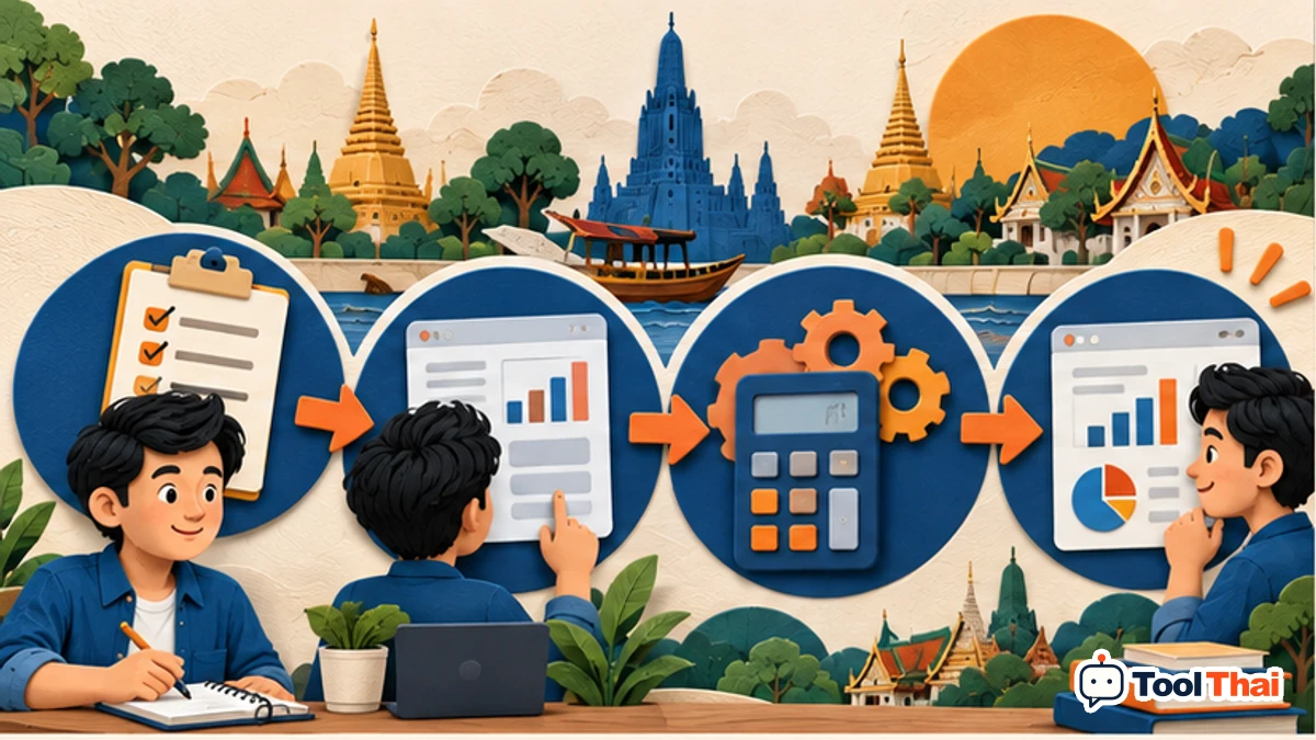 ภาพประกอบ วิธีใช้คำนวณ CTR และ CPC ทีละขั้น