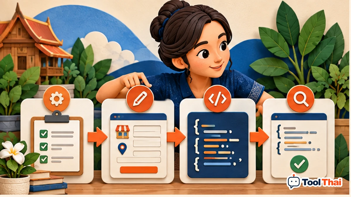 ภาพประกอบ วิธีใช้สร้าง Schema Markup แบบ JSON-LD จากแบบฟอร์ม ทีละขั้น