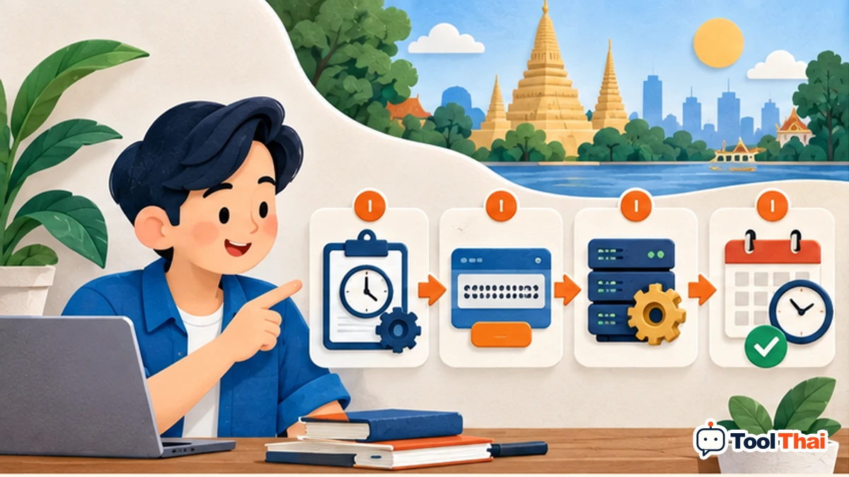 ภาพประกอบ วิธีใช้แปลง Unix Timestamp เป็นวันที่และเวลา ทีละขั้น