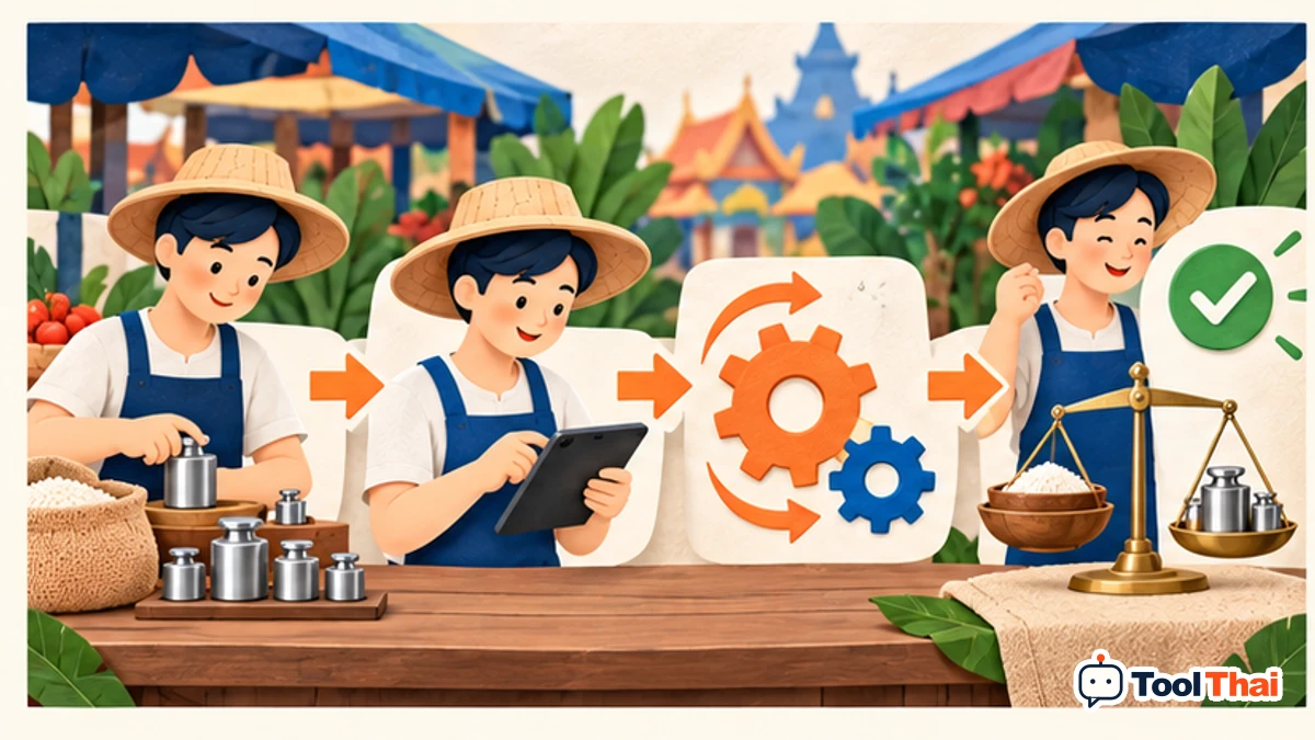 ภาพประกอบ วิธีใช้แปลงหน่วยน้ำหนัก ทีละขั้น